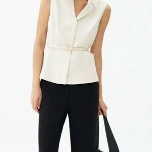 Belted Tailored Vest by Love Bonito